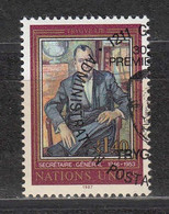 NACIONES UNIDAS 1986 - SEDE DE GINEBRA - HOMENAJE A TRYGVE LIE - YVERT Nº 151 USADO DE FAVOR - Used Stamps