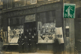 Paris 9ème & 10ème * Carte Photo * Devanture Bonneterie Mercerie BOIRY FAURE A L'Epoque 68 Rue Lafayette * Commerce - Paris (09)