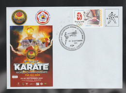 ROMANIA- 2021 - KARATE WUKF - World Championships  CLUJ-NAPOCA - Cover Stationery - Entier Postal - Non Classés