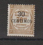 Maroc 1909-10 Timbre Taxe 8 * Charnière MH - Timbres-taxe