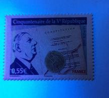 N° 4282 A       Charles De Gaulle  -  Bandes De Phosphore à Gauche - Unused Stamps