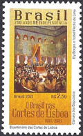 BRAZIL 2021 - 200 YEARS OF INDEPENDENCE SERIES -  BICENTENNIAL OF LISBON COURTS - Neufs