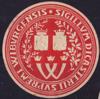 25860# SIGILLUM DICASTERII SUPREMI WIBURENSIS VIGNETTE CINDERELLA FINLANDE SUOMI FINLAND - Errors, Freaks & Oddities (EFO)