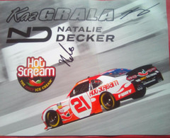 Kaz Grala And Natalie Decker ( American Race Car Driver) - Autografi