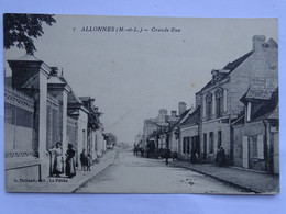 CPA (49) Maine Et Loire - ALLONNES - Grande Rue - Allonnes