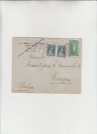 Smirne To Monza - Cover 1929 - - Lettres & Documents