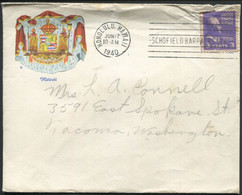 HAWAI - USA N° 372 / LETTRE D'HONOLULU LE 17/6/1940 POUR WASHINGTON - TB - Hawaii