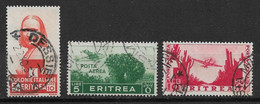 ERYTREE N°204 + Poste Aérienne  N°26/27 Oblitéré - TTB - Eritrea