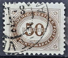 AUSTRIA 1894/95 - Canceled - ANK 9A Perf. 10 1/2 - 50k - Strafport