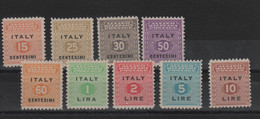 1943 Occupazione Anglo-americana Sicilia Serie MLH - Anglo-american Occ.: Sicily