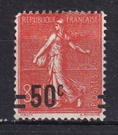 FRANCE - 50 C. Sur 80 C. Lignée Avec Valeur Sur Valeuravec Barres Neuf  TB - Unused Stamps