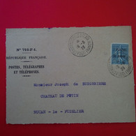 LETTRE DEVANT CONSTANTINOPLE POUR NOUAN LE FUZELIER TIMBRE SURCHARGE - Storia Postale