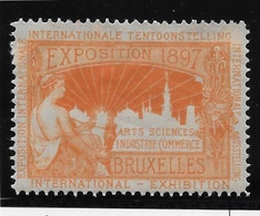 Belgique - Bruxelles 1897 - Vignette - Neuf * Avec Charnière - B/TB - Erinnophilia [E]