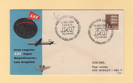 Danemark - 1954 - 1er Vol Copenhague USA - Airmail