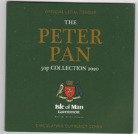 Isle Of Man Set Of 6 50p Coins - Peter Pan Official Bunc 2020 In Pack - Isle Of Man