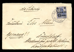 CHINA, GERMAN OFFICE - December 1907. Cover Sent From Hankan To Dusseldorf, Germany. - Lettres & Documents