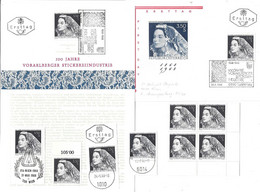 3142v: Österreich 1968, Vorarlberger Seidenstrickerei, Phila- Belege Und Briefmarken **/o - Lustenau