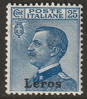 Italy Aegean Lero 1912 Sc 6 Egeo Lero Sa 5 MH* - Aegean (Lero)