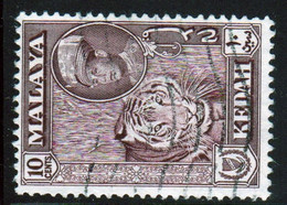 Malaysia Kedah 1959 Single 10c Definitive Stamp Which Is I Believe Cat No 109a In Fine Used - Kedah