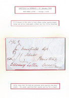 GB REGISTERED 1839 SHEFFIELD BARNSLEY YORKSHIRE HEAVY MONEY LETTER - ...-1840 Precursores
