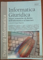 Informatica Giuridica - Giorgio Rognetta - Edizioni Simone,2001 - A - Informática