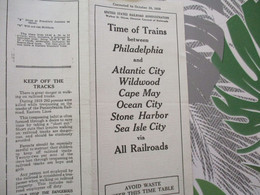 Philadelphia Pennnsylvania Time Of Trains Horaire 1920 Paypal Ok Out Of EU - Monde