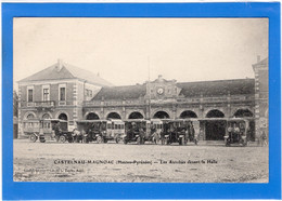 65 HAUTES PYRENEES - CASTELNAU MAGNOAC Les Autobus Devant La Halle - Castelnau Magnoac