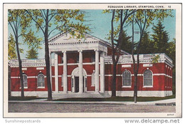 Connecticut Stamford Ferguson Library 1936 - Stamford