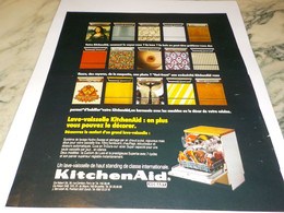 ANCIENNE PUBLICITE PLAISIR DE VIVRE AVEC KITCHENAID 1974 - Andere Toestellen