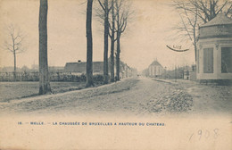 Belgique Flandres Melle La Chaussée De Bruxelles à Hauteur Du Château - édit. Rogier N° 18 Circulée - Melle