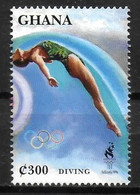 GHANA   N° 1762   * *  JO 1996  Natation Plongeon - Plongeon