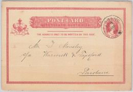 51778 - AUSTRALIA : QUEENSLAND - POSTAL HISTORY - STATIONERY CARD Local Use 1894 - Cartas & Documentos