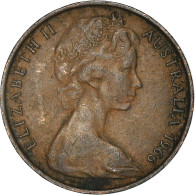 Monnaie, Australie, Elizabeth II, 2 Cents, 1966, Melbourne, TTB, Bronze, KM:63 - Victoria