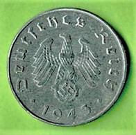 ALLEMAGNE / 10 REICHSPFENNIG  / 1943 A / ZINC - 10 Reichspfennig