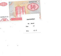 AZERBAIDJAN BILLET 50 MANAT PICK 17 - Azerbaïdjan