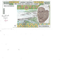 BURKINA FASO  BILLET 500 FRANCS - Burkina Faso