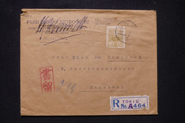 JAPON - Enveloppe En Recommandé De Tokyo Pour L 'Allemagne En 1934 Via Siberie, Affranchissement Incomplet - L 107433 - Covers & Documents