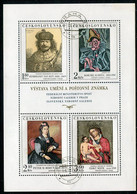 CZECHOSLOVAKIA 1973 National Gallery Paintings Sheetlet Used  Michel 2174-77 Kb - Used Stamps