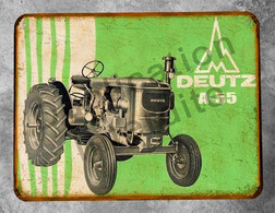 Plaque Métal Tracteur Deutz - Otros & Sin Clasificación