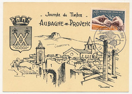 FRANCE => Carte Locale "Journée Du Timbre" 1966 - Le Poinçon - 13 AUBAGNE - 19/3/1966 - Dag Van De Postzegel