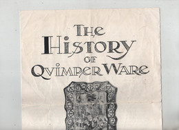 The History Of Quimper Ware La Grande Maison HB Faiencerie Bretonne - Zonder Classificatie