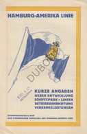 Navigation Hamburg-Amerika Linie -  Fahrplan 1929 - Eiffe & Co Antwerpen (V52) - Mundo