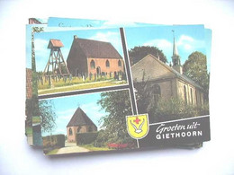 Nederland Holland Pays Bas Giethoorn Met Kerken - Giethoorn