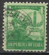 Cuba 1939. Scott #356 (U) Ciboney Indian And Cigar - Gebruikt