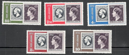 LUXEMBOURG......1952:Michel 490-4(Scotts C16-20)mnh** 100th ANNIVERSARY OfPOSTAGE STAMPS In LUXEMBOURG Cat.Val.$117 - Unused Stamps