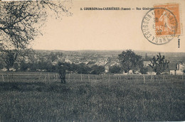 Courson Les Carrières (89 Yonne) Vue Générale - édit. ? (sous Timbre) N° 2 Circulée 1932 - Courson-les-Carrières