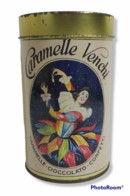 63668 Scatola Di Latta Vintage - "S. Venchi & C." Confetti Cioccolato Caramelle - Dozen