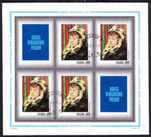 POLAND 1971 Stamp Day: Paintings Of Women Sheetlets  Used . Michel 2110-17 Kb - Gebruikt