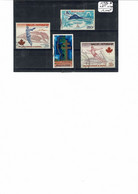 WALLIS FUTUNA 1976 1977 PA N° 71 72 73 74 Poste Aérienne - Used Stamps