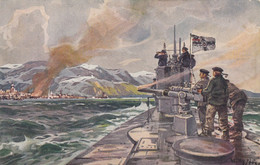 A89) U- BOOT Spende 1917 - Signiert Willy STÖWER - Deutsches U-Boot Im Eismeer - Beschießung V. ALEXANDROWSK - Stoewer, Willy